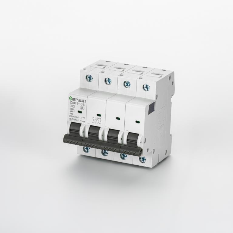 Disjoncteur AC Courbe C 63A 4P 6kA